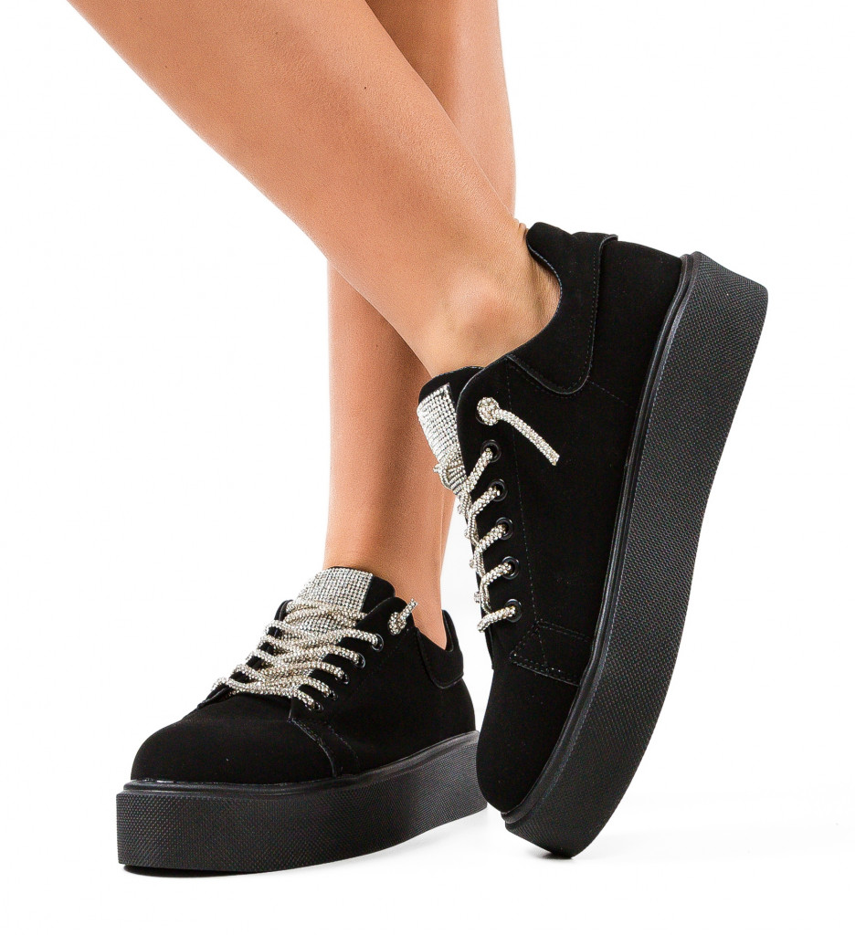 Sneakers Dama Laro Negri | Stil și Confort - imagine 4