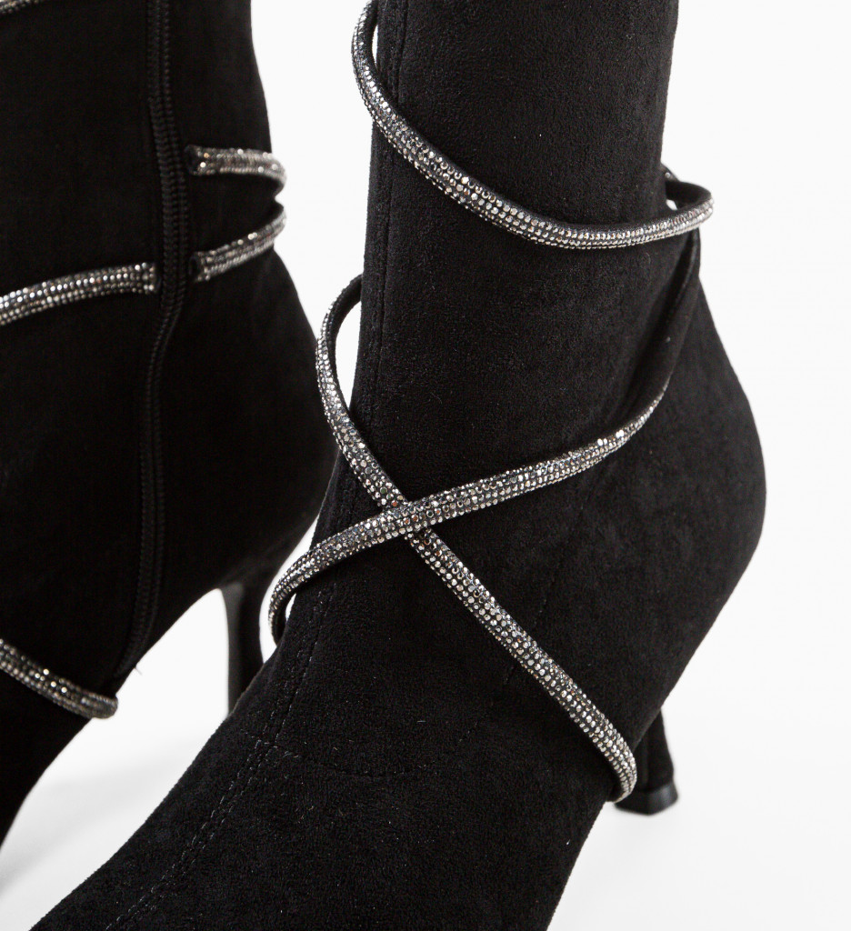 Botine Dama Naomi | Eleganță și Stil Negru - imagine 8