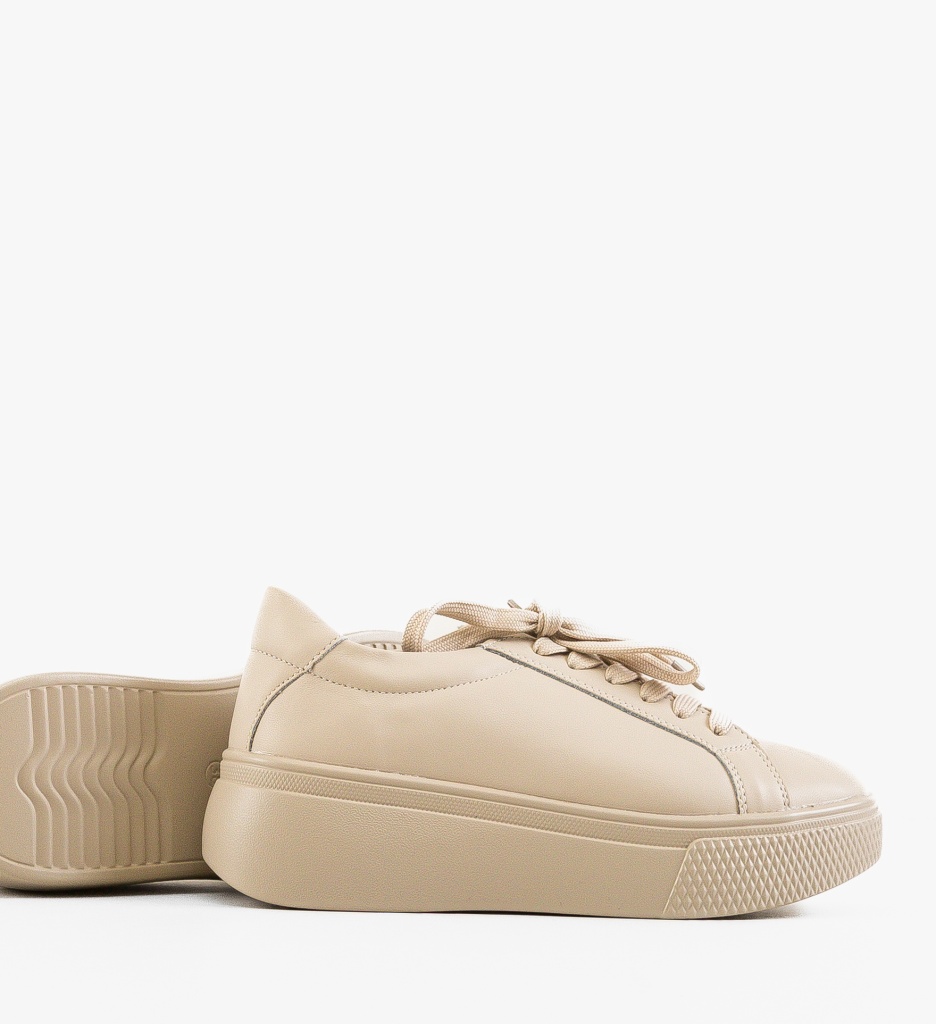 Sneakers Dama Korso Bej Confort și Stil Sport - imagine 6