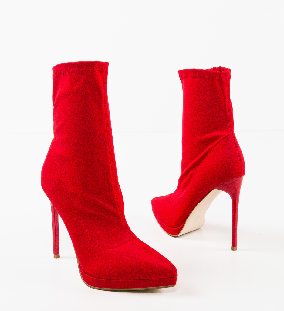 Botine Dama Rosii Scarl | Stil și Eleganță - imagine 6