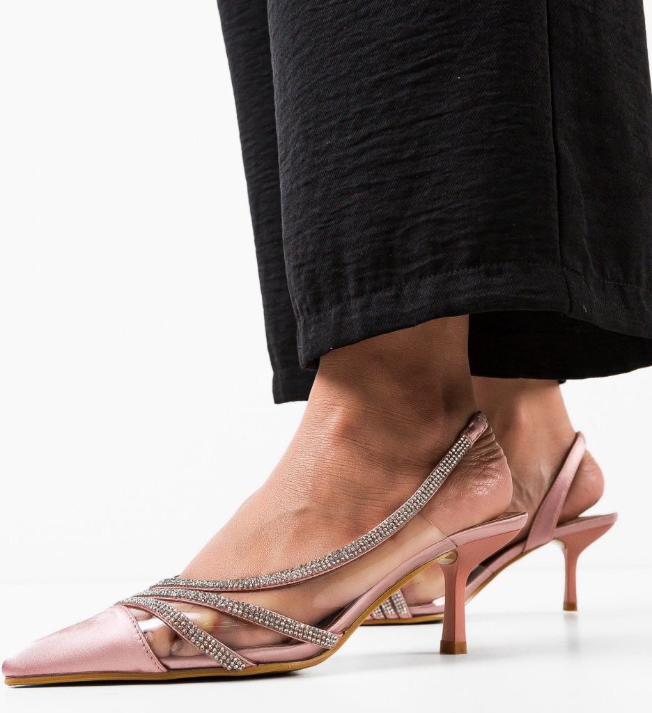 Pantofi Toc Yildiz Roz - Eleganță Asigurată - imagine 3