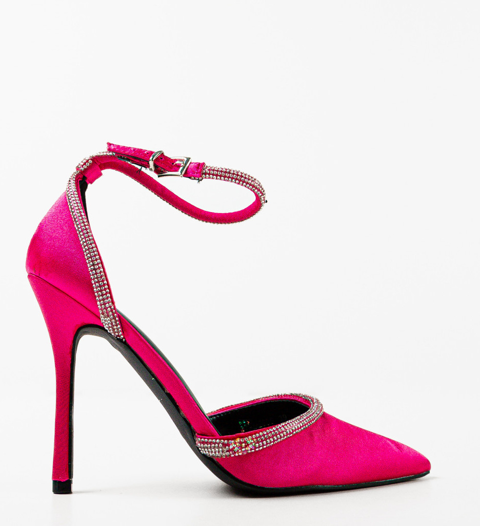 Pantofi Toc Fuchsia Eleganți - Design Modern - imagine 4