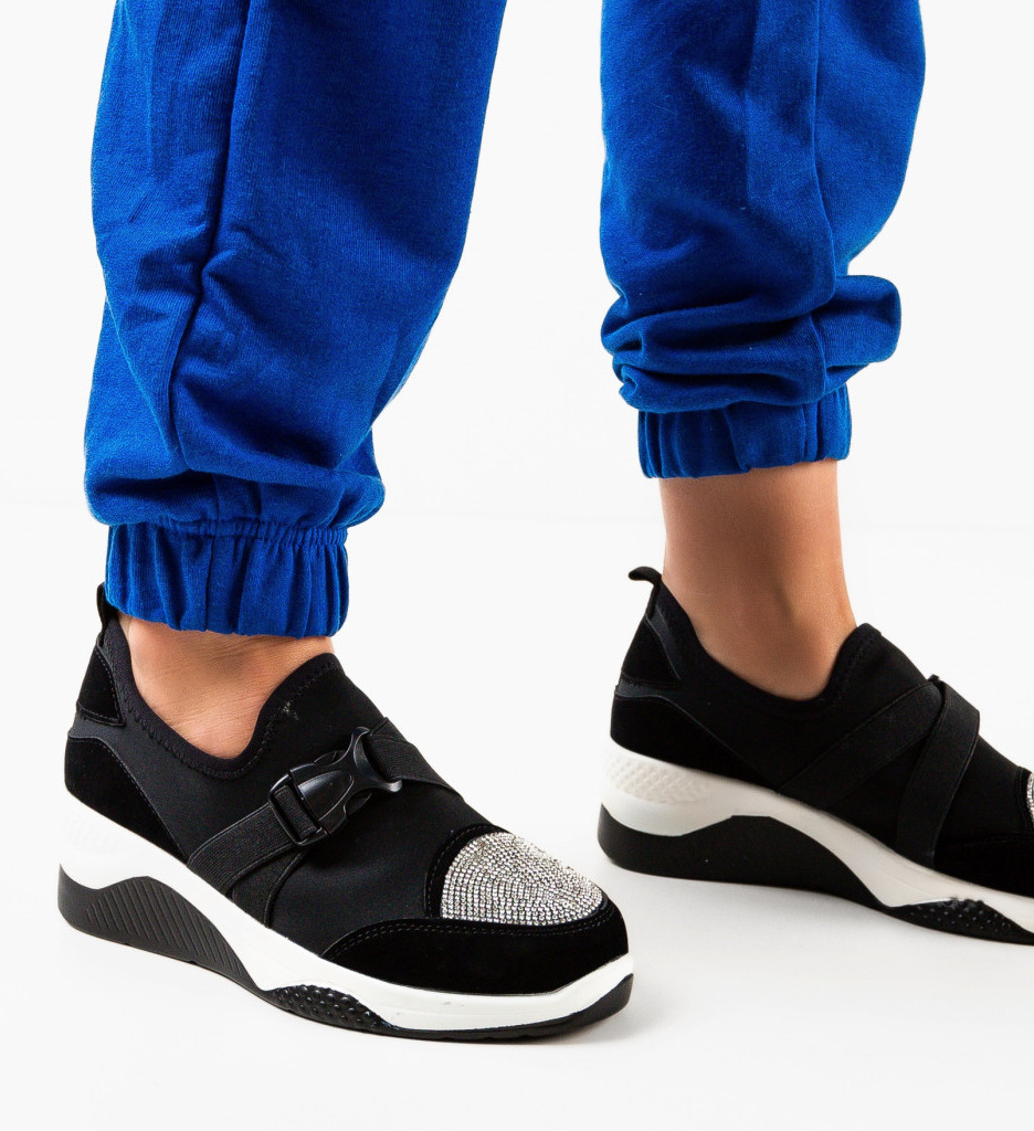 Sneakers Tensive Negri | Confort și Stil Urban - imagine 2