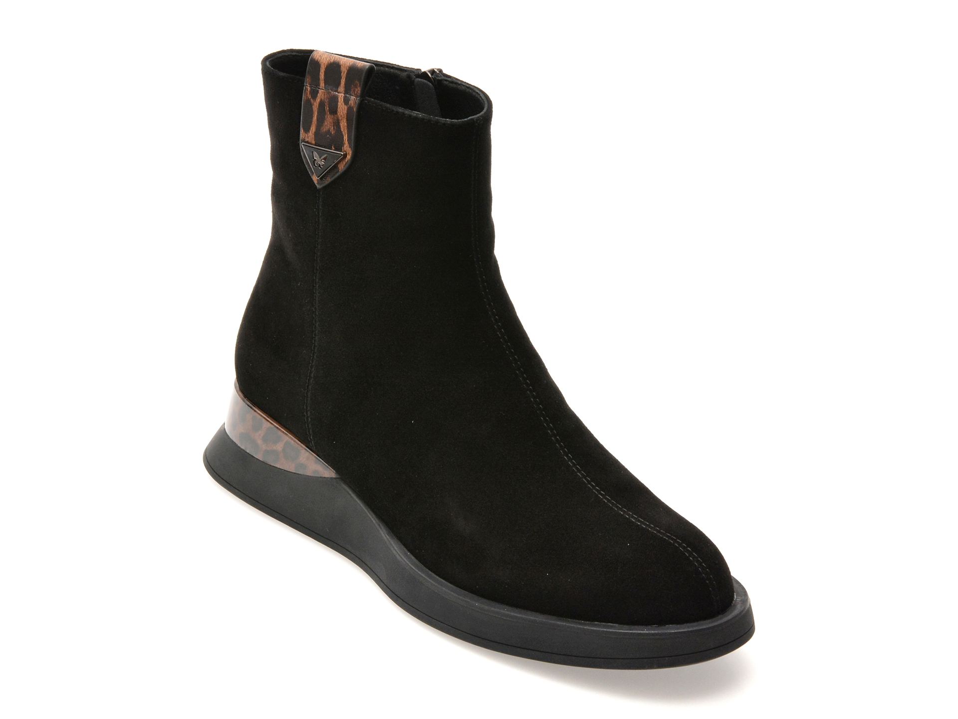 Ghete EPICA Negre | Eleganță Piele Întoarsă