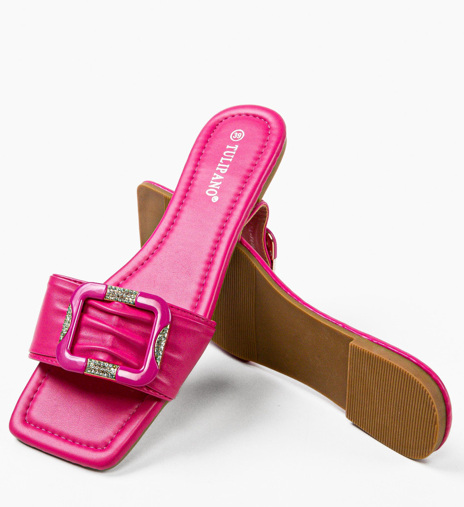 Papuci Dama Mikkel Fuchsia - Confort și Stil