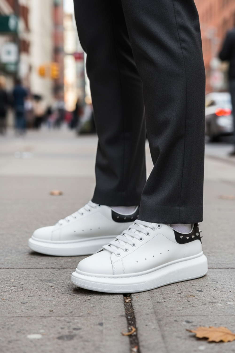 Adidași Casual Bărbați Alb-Negru Confort 6626