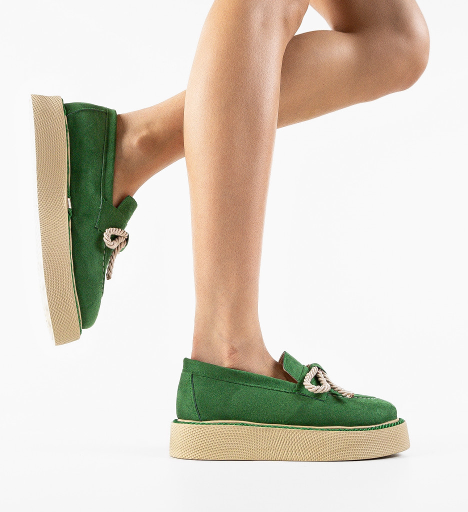 Pantofi Leskus Verzi | Confort și Stil Casual - imagine 3
