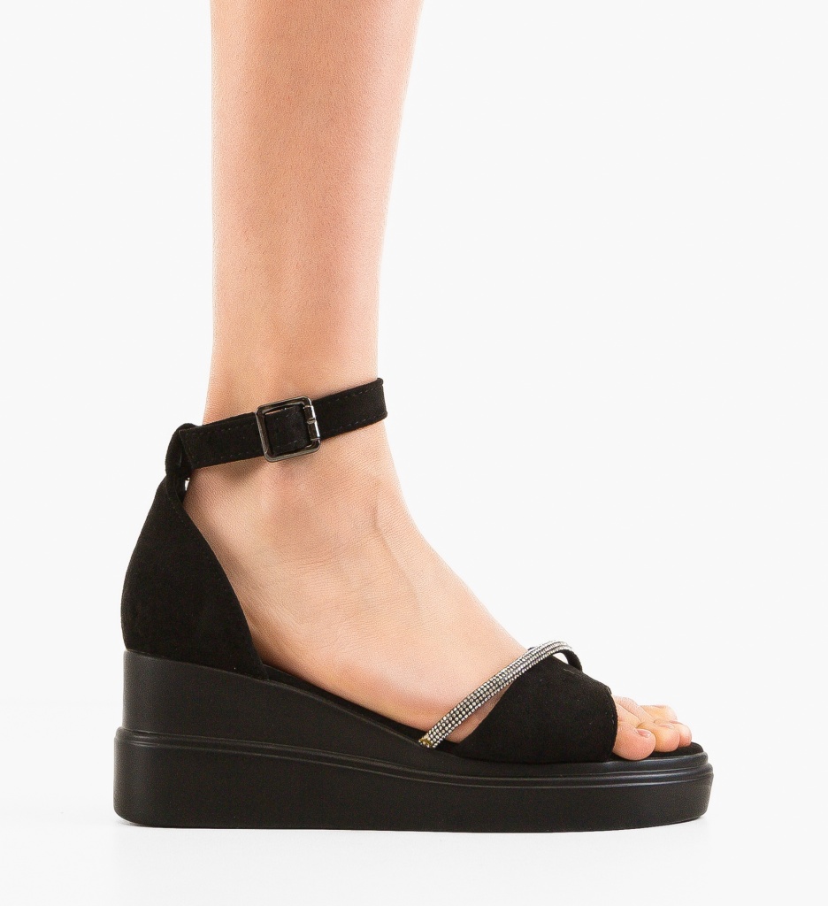 Sandale Dama Holt Negre | Eleganță și Confort - imagine 6