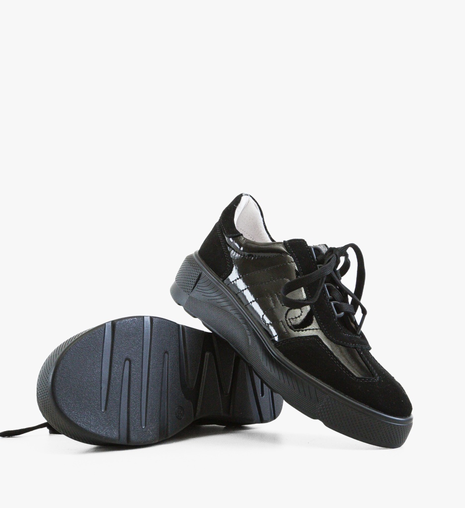 Pantofi Casual Mynbai Negri - Confort & Stil - imagine 3