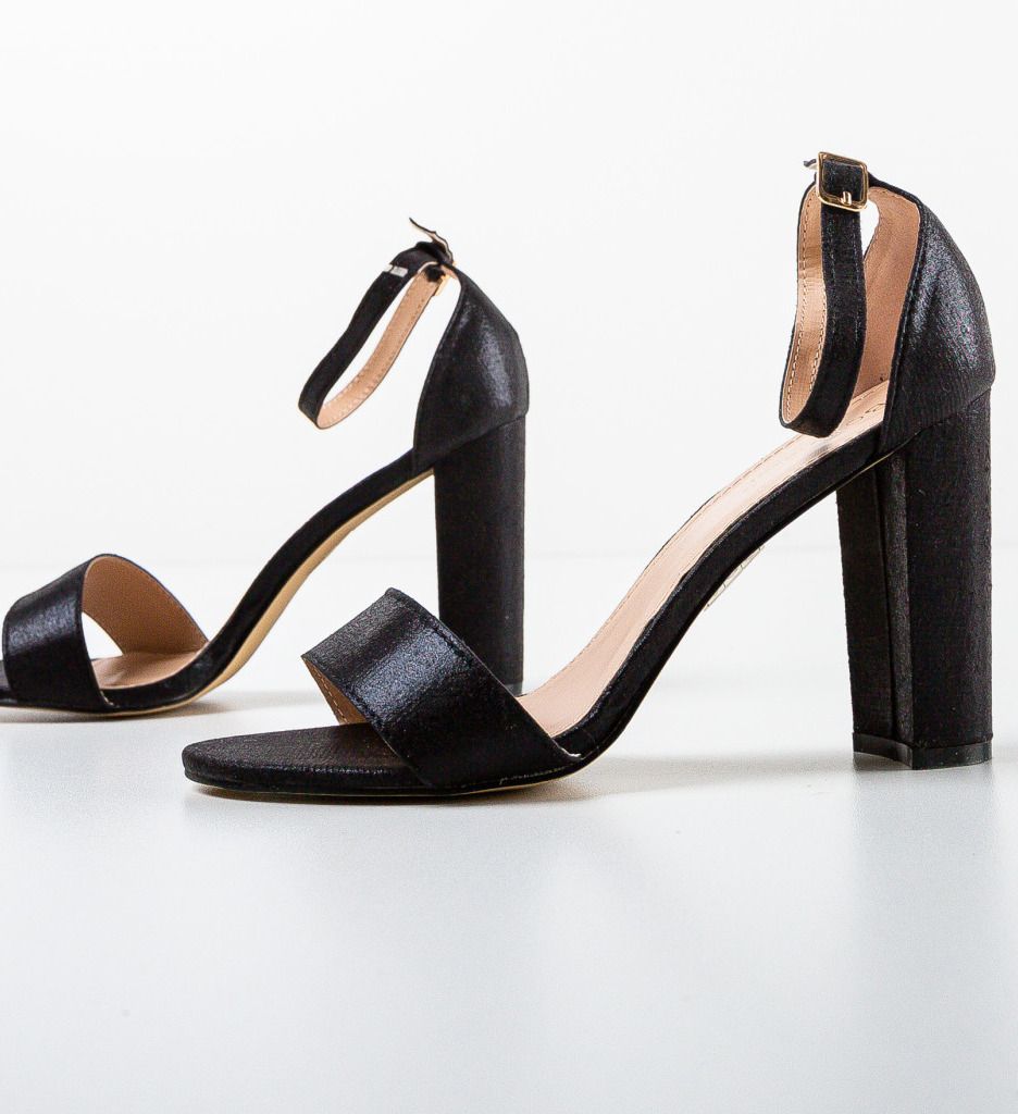 Sandale cu Toc Kutery Negre | Eleganță Maximă - imagine 5