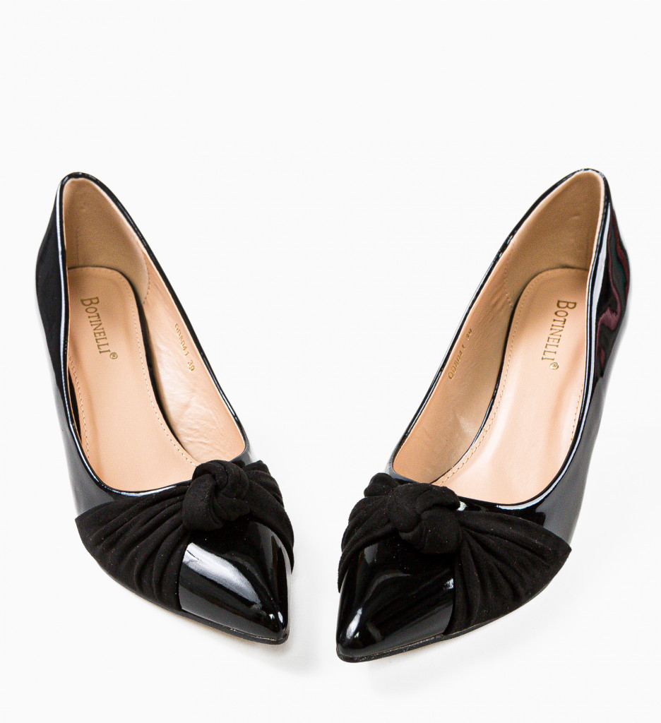 Pantofi Oprez Negri | Toc Elegant pentru Orice Ocazie - imagine 7