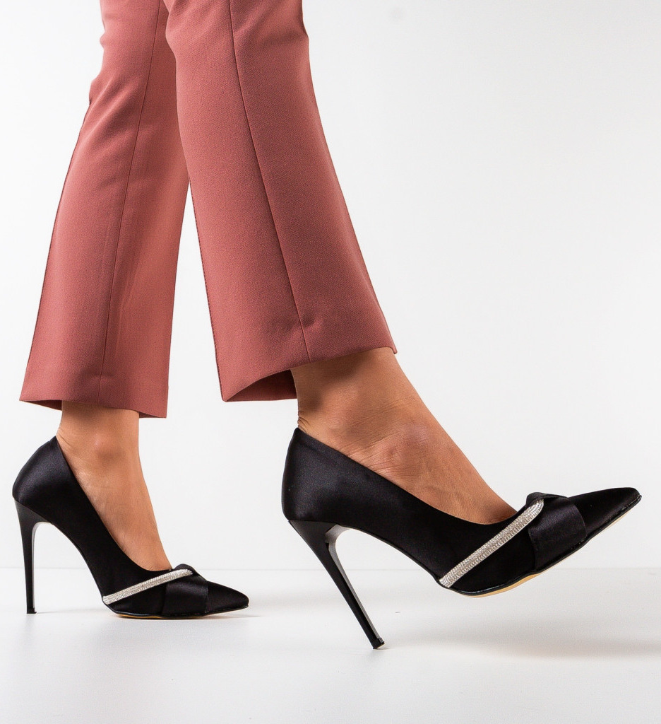 Pantofi Dama Opect Negri cu Toc - Eleganță și Stil - imagine 3