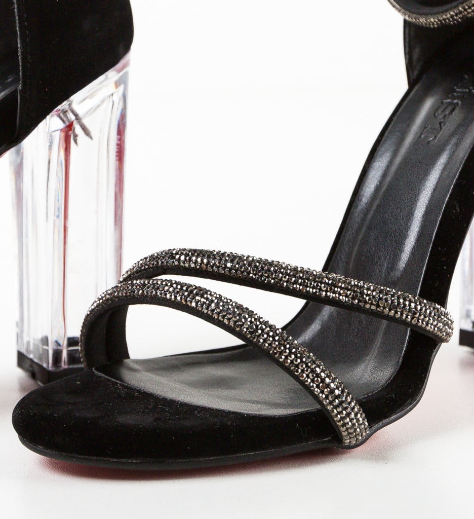 Sandale Kimir Negre cu Toc - Eleganță și Stil - imagine 6