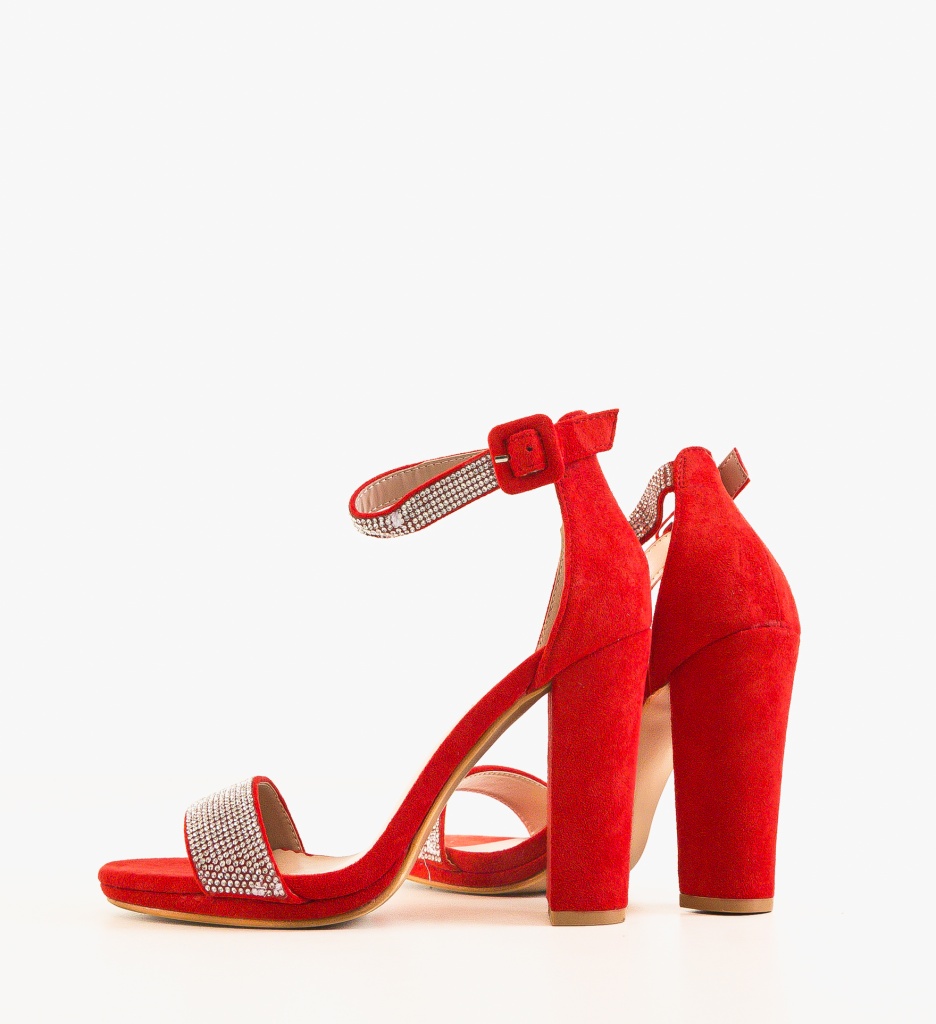 Sandale Toc Rosii Elegante - Stil Feminin - imagine 5