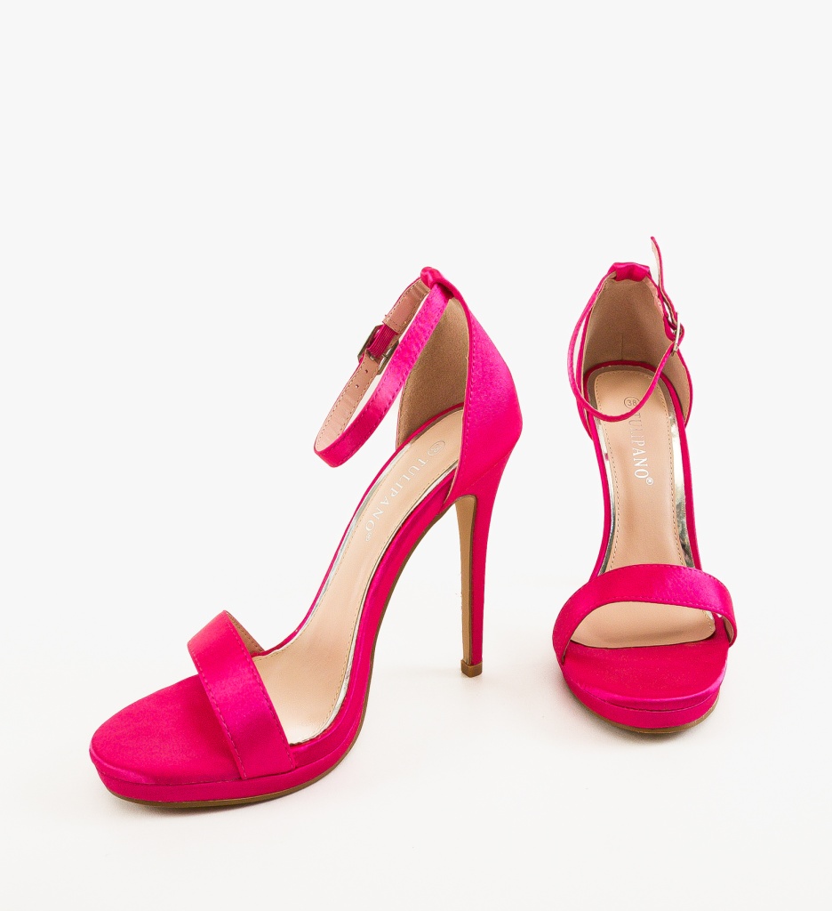Sandale cu toc Cassie Fuchsia | Eleganță și Stil - imagine 8