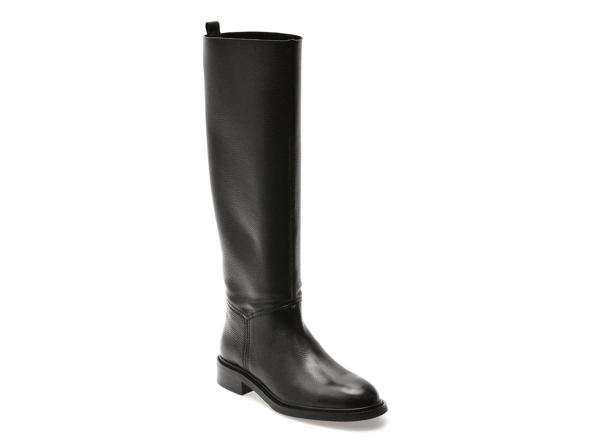 Cizme Epica Premium Negre din Piele Naturala