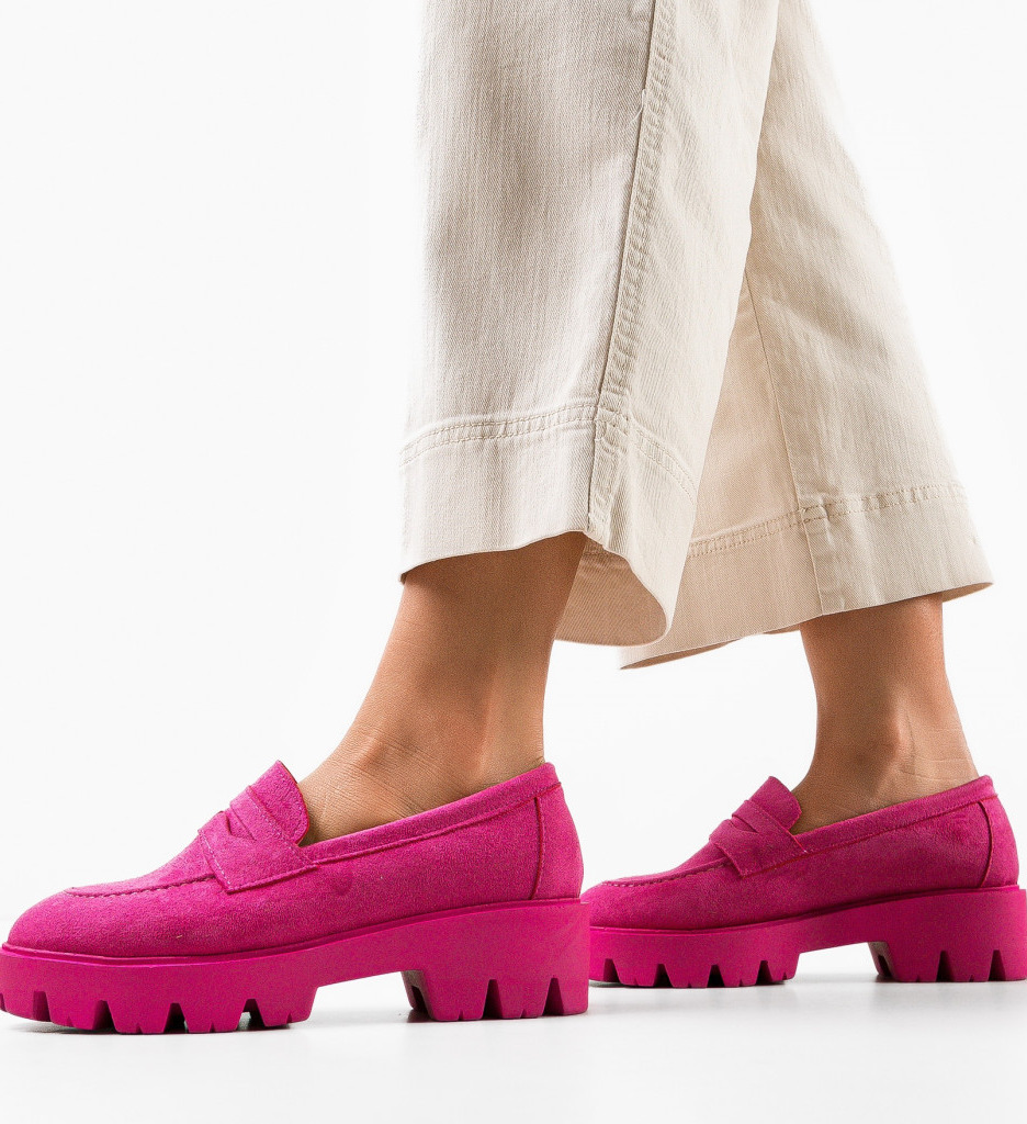 Pantofi Casual Dama Gyna Fuchsia | Confort și Stil - imagine 3