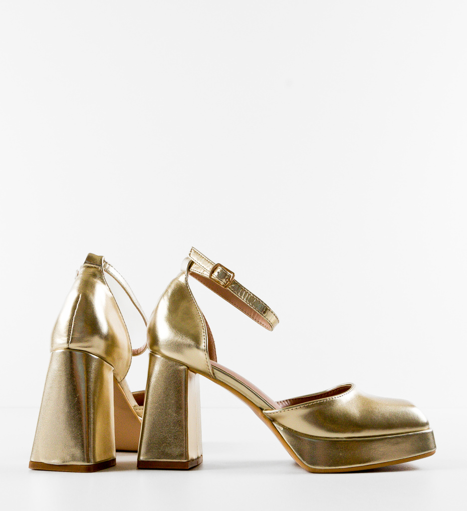 Pantofi Dama Kausar Aurii | Eleganță și Stil - imagine 5