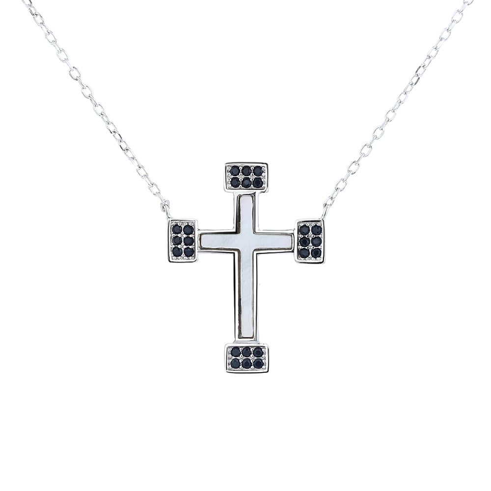 Lantisor Cruce Argint 925 Delis | Placat Rodiu