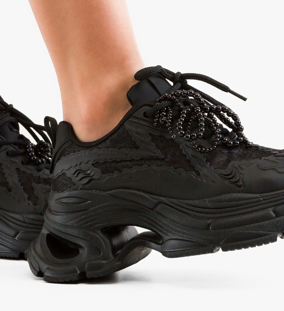 Sneakers Dama Griffith Negri - Stil și Confort - imagine 3