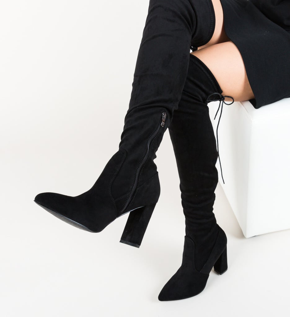 Cizme Dama Vister Negre - Eleganță și Confort - imagine 7