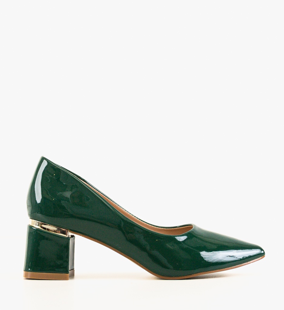 Pantofi Tyrkas Verzi cu Toc | Eleganță Modernă - imagine 4