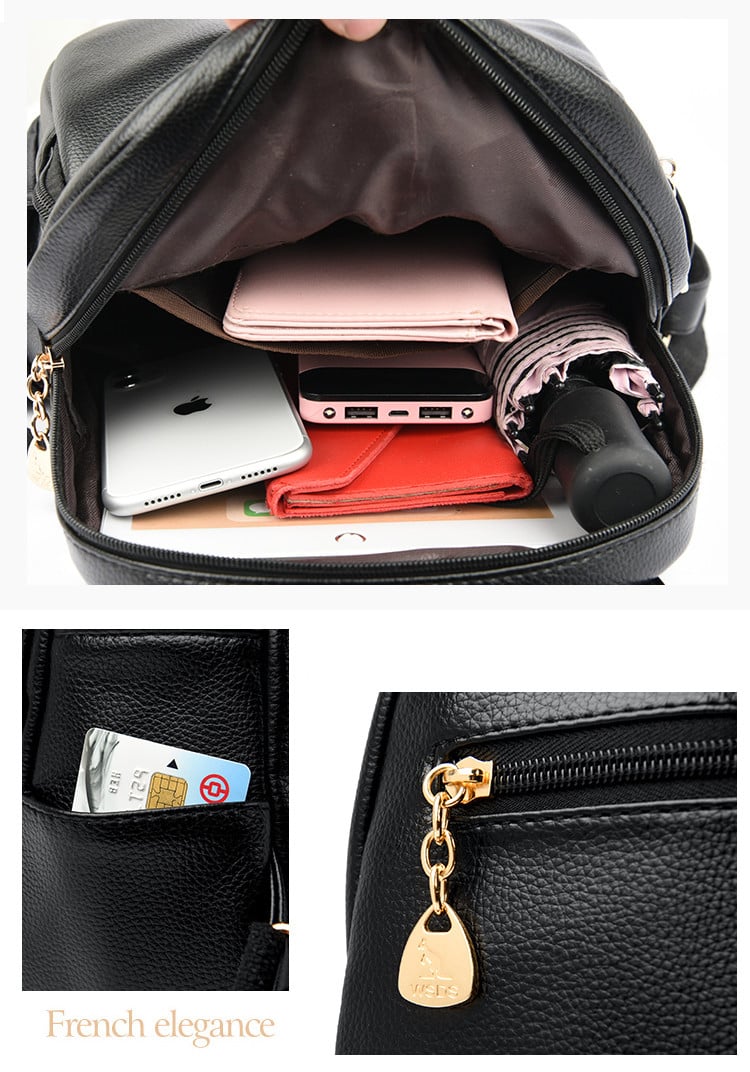 Rucsac Dama Delis GT2183 Negru Elegant - imagine 5