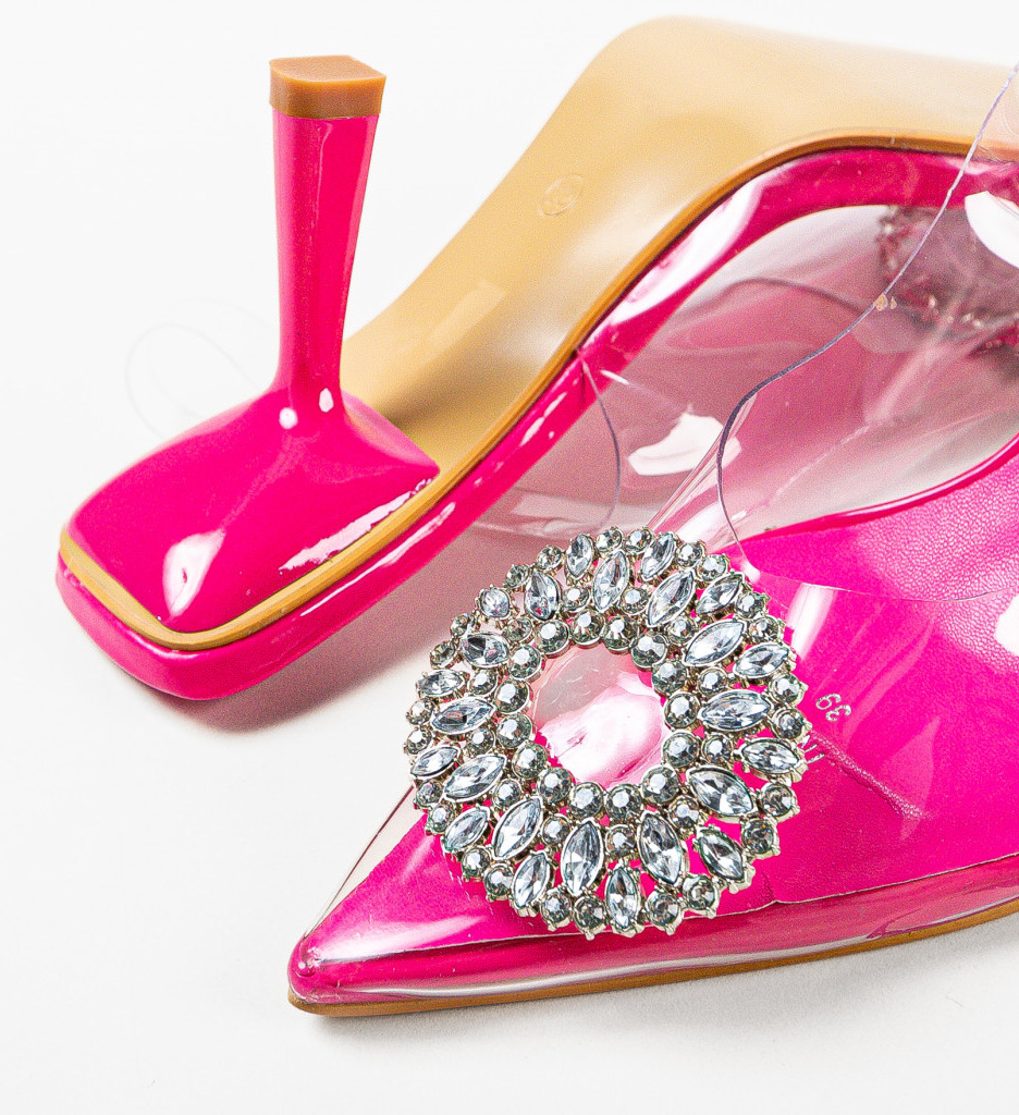 Pantofi Toc Ecaterina Fuchsia - Stil și Eleganță - imagine 8