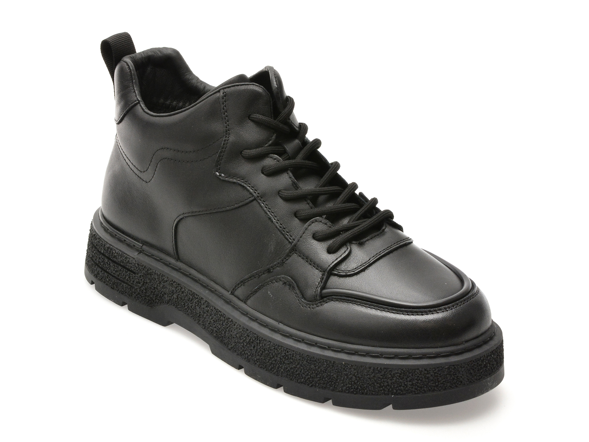 Ghete EPICA negre din piele naturală - Eleganță