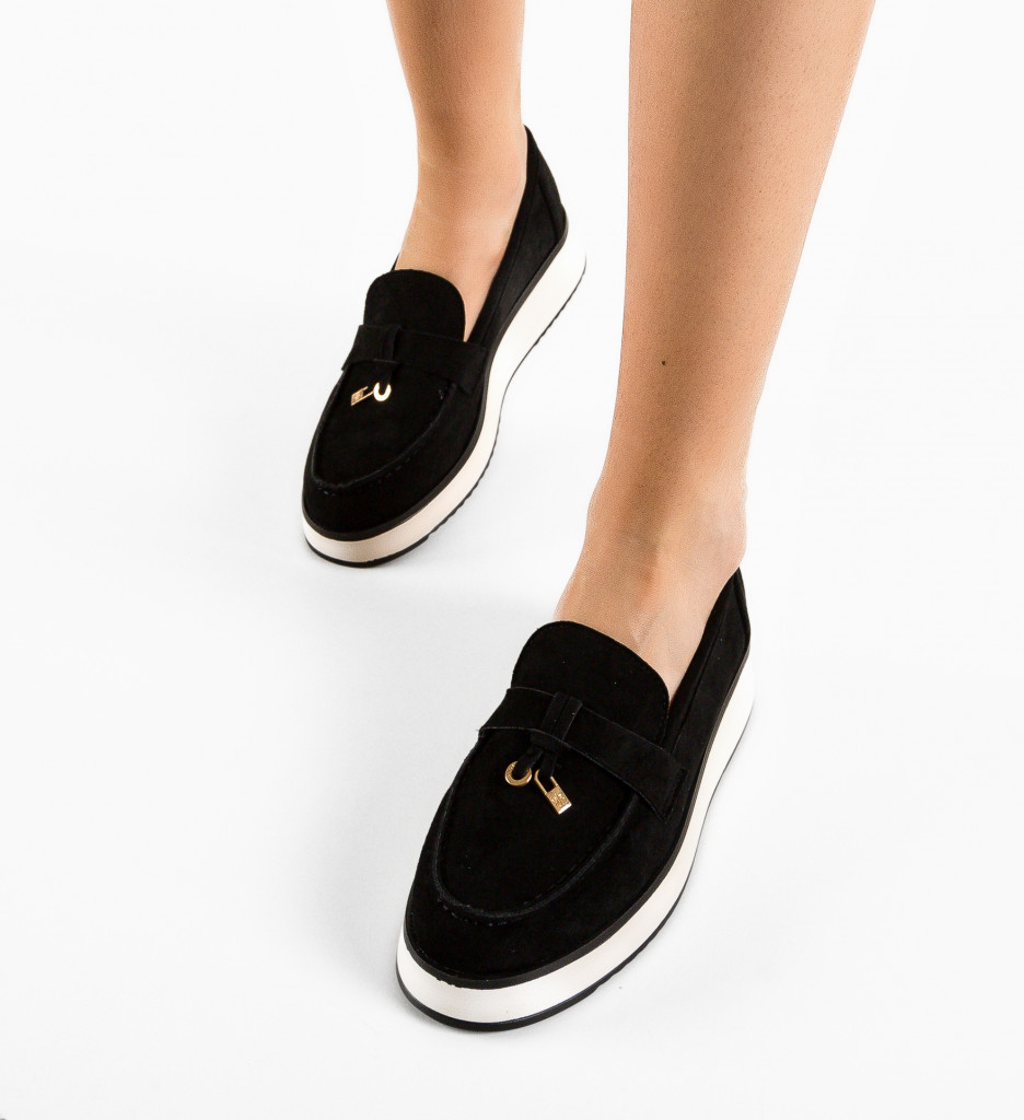 Pantofi Cabrera Negri | Stil Casual, Confort Maxim - imagine 2