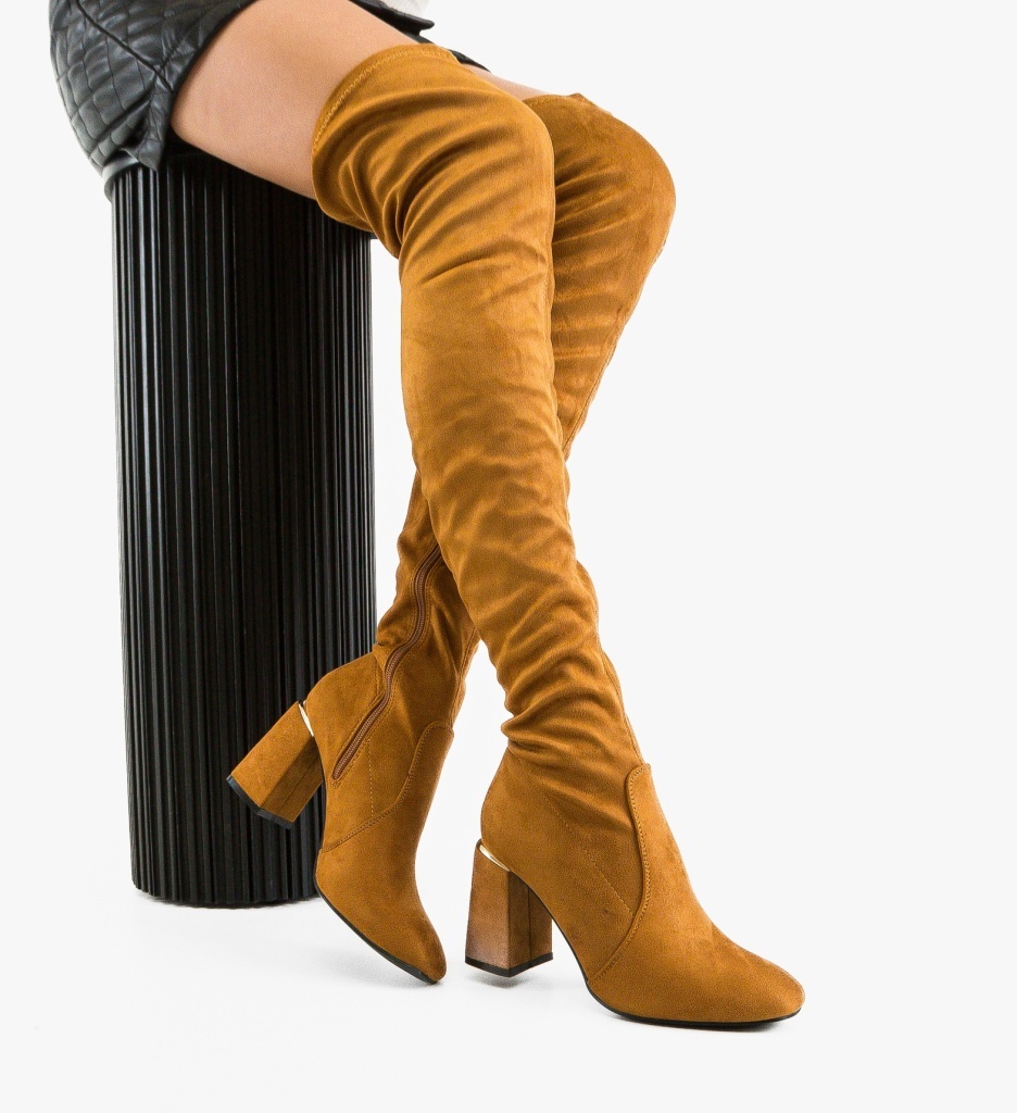 Cizme Dama Jaddey Camel - Eleganță și Confort - imagine 5