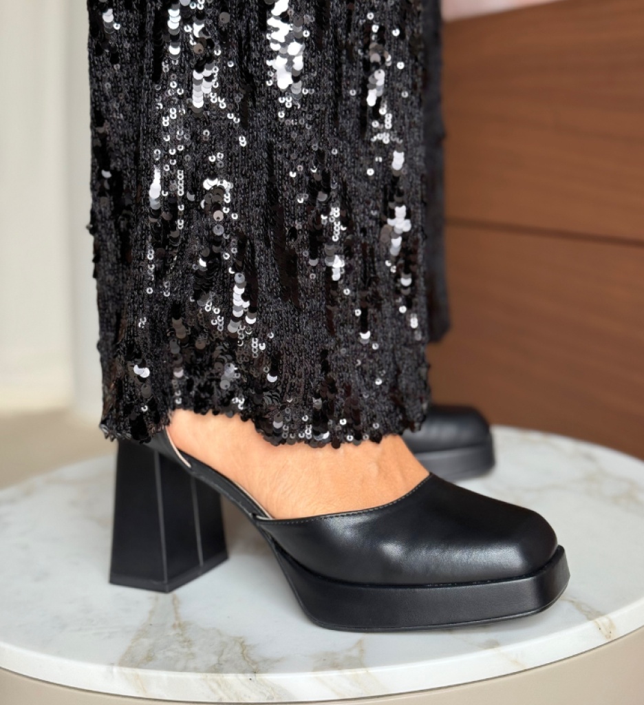 Pantofi Kausar Negri | Eleganță și Stil - imagine 3
