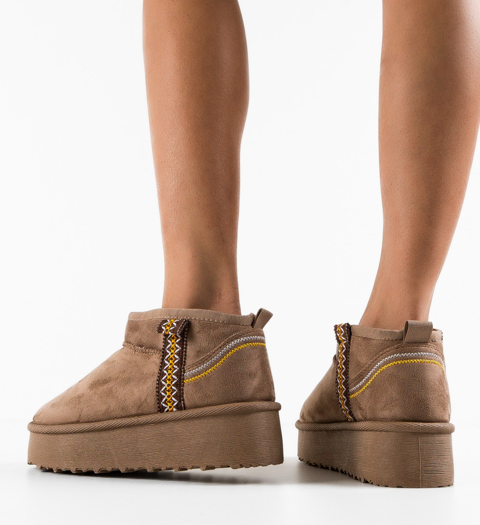 Cizme Ug Bar Khaki - Confort Termic Superior - imagine 3