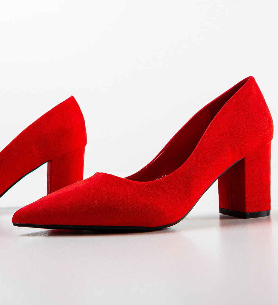 Pantofi Rosii cu Toc Simran | Stil și Eleganță - imagine 5
