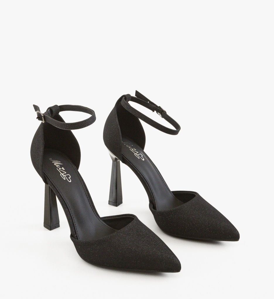 Pantofi dama Trypho Negri 2 - Toc Eleg - imagine 3