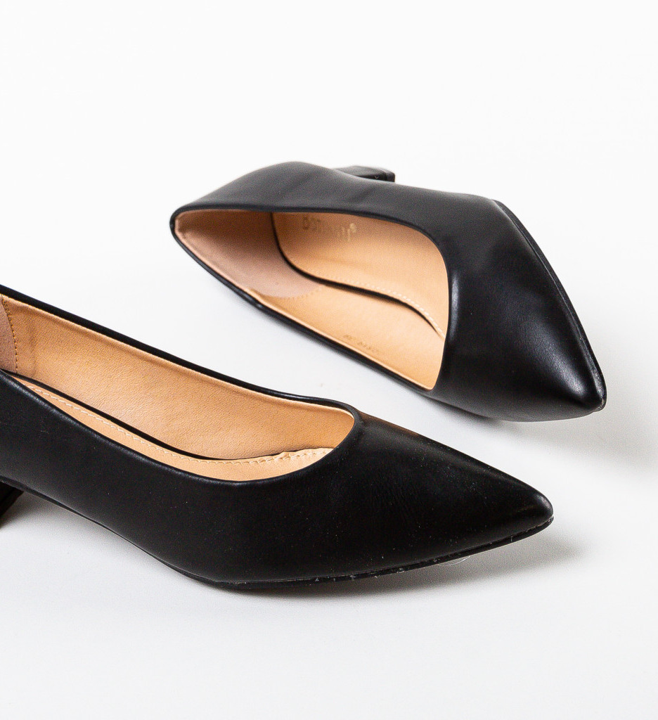 Pantofi Dama Rudd Toc Eleganți Negri - imagine 8