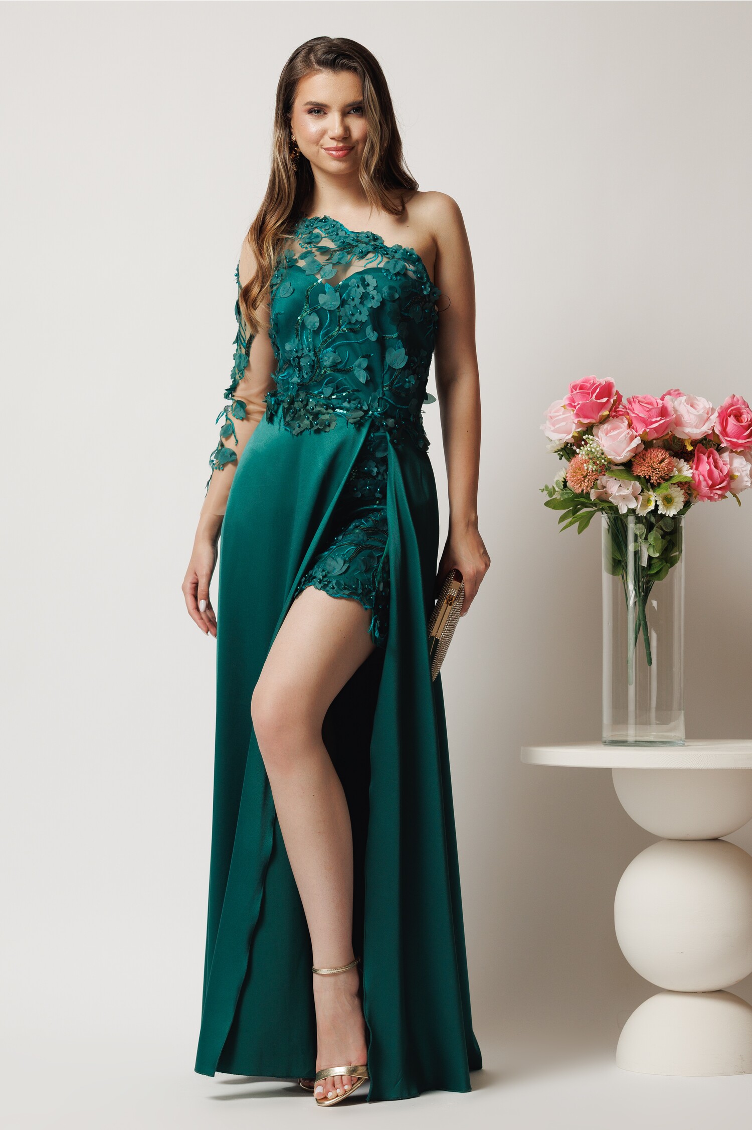 Rochie Verde Ella Collection - Eleganță Maximă