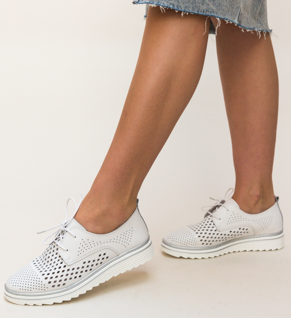 Pantofi Casual Tone Albi - Confort și Stil Zilnic - imagine 4