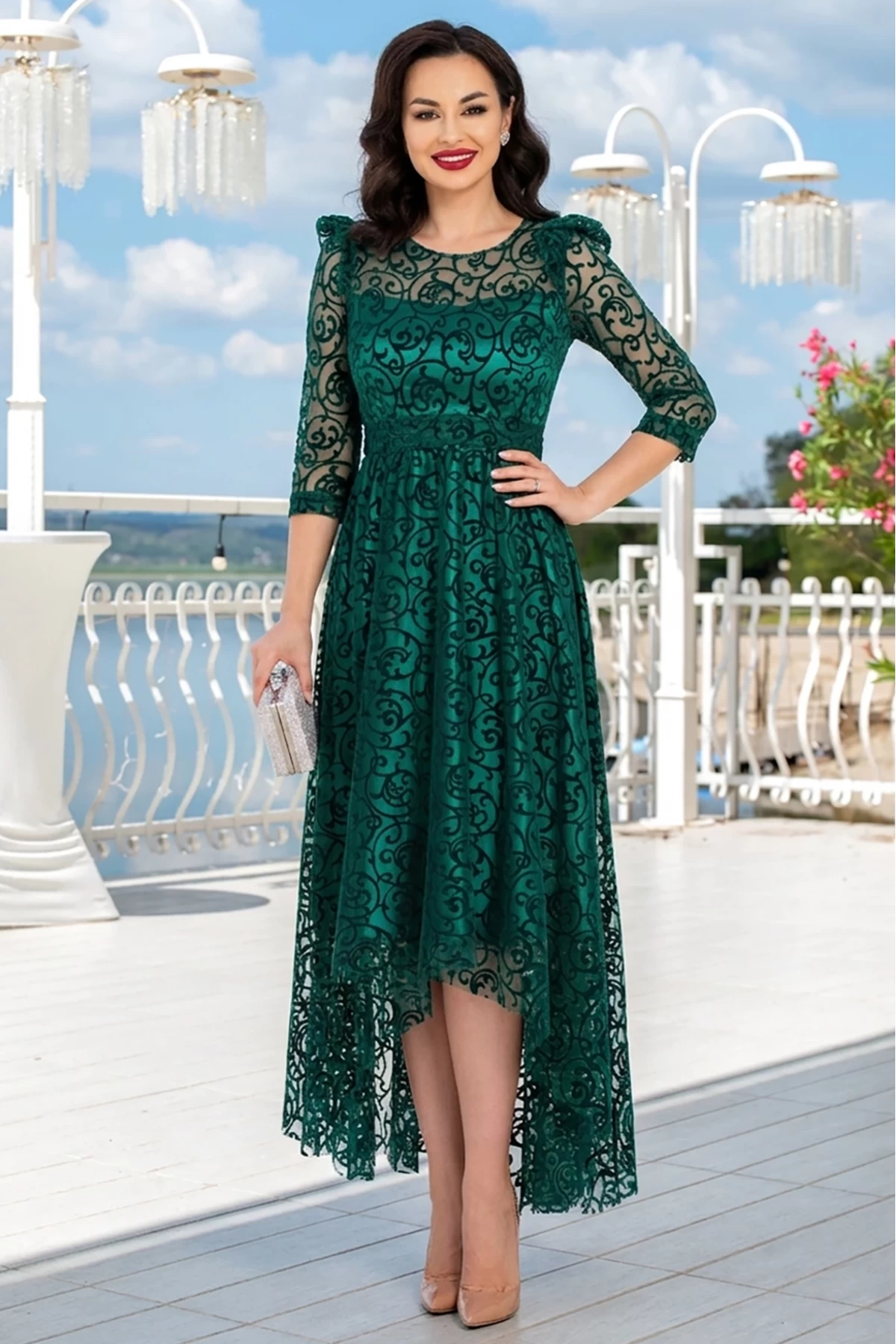 Rochie Catifea Francesca | Eleganță Ella Collection - imagine 2