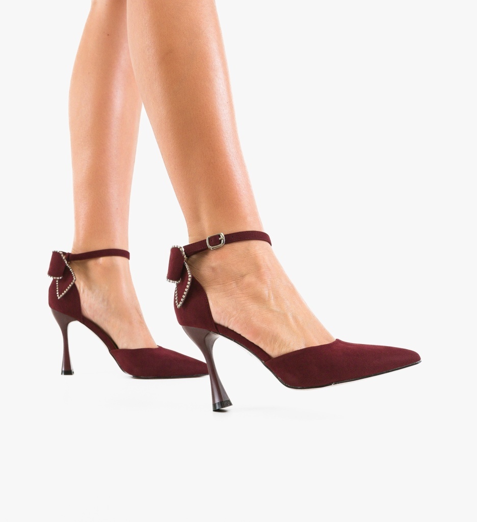 Pantofi Eleganti Burdy Grena | Depurtat - imagine 3