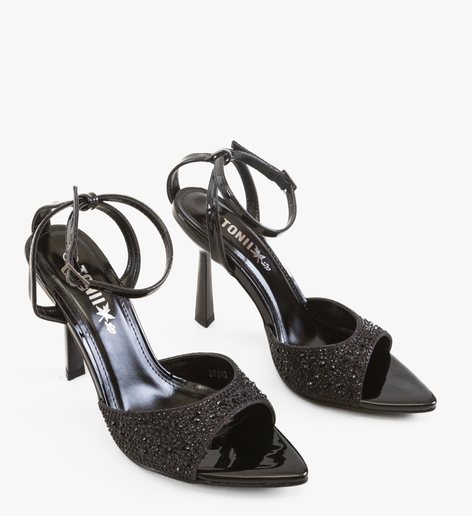 Sandale cu toc Jahh Negre - Eleganță și Stil - imagine 4