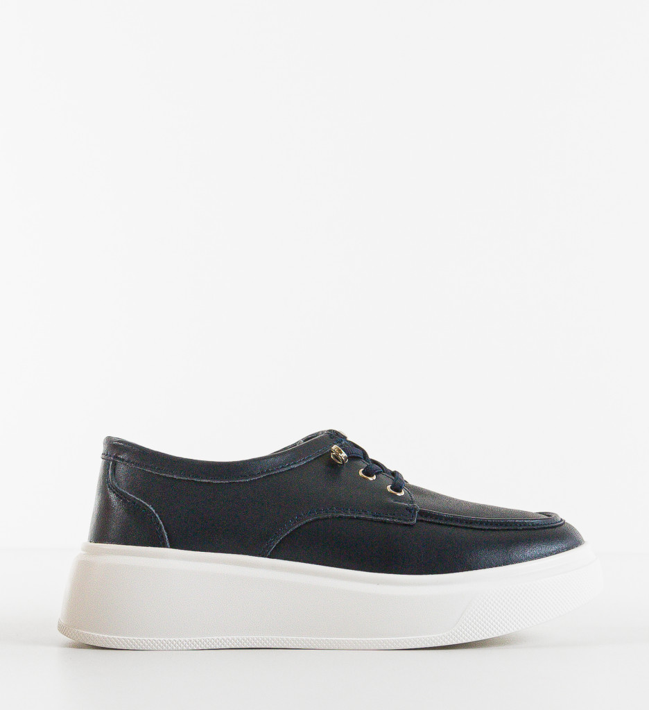 Pantofi Casual Dama Naenia Bleumarin Confort - imagine 3