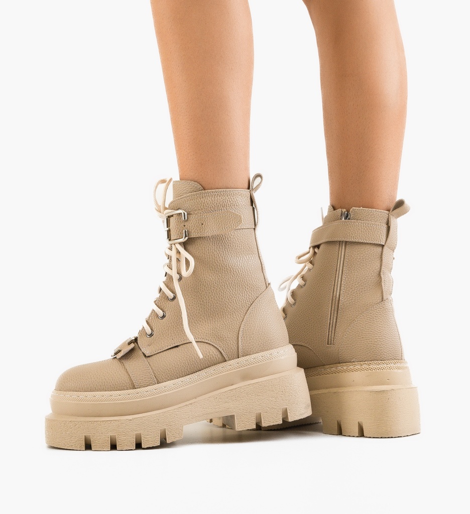Ghete Dama Sorcer Khaki | Stil si Confort - imagine 4