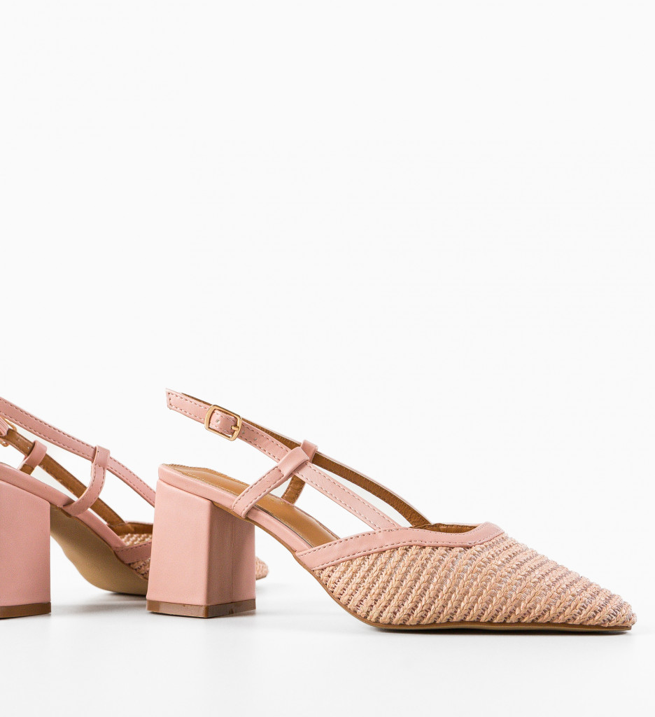 Pantofi cu Toc Agat Roz - Eleganță Asigurată - imagine 6
