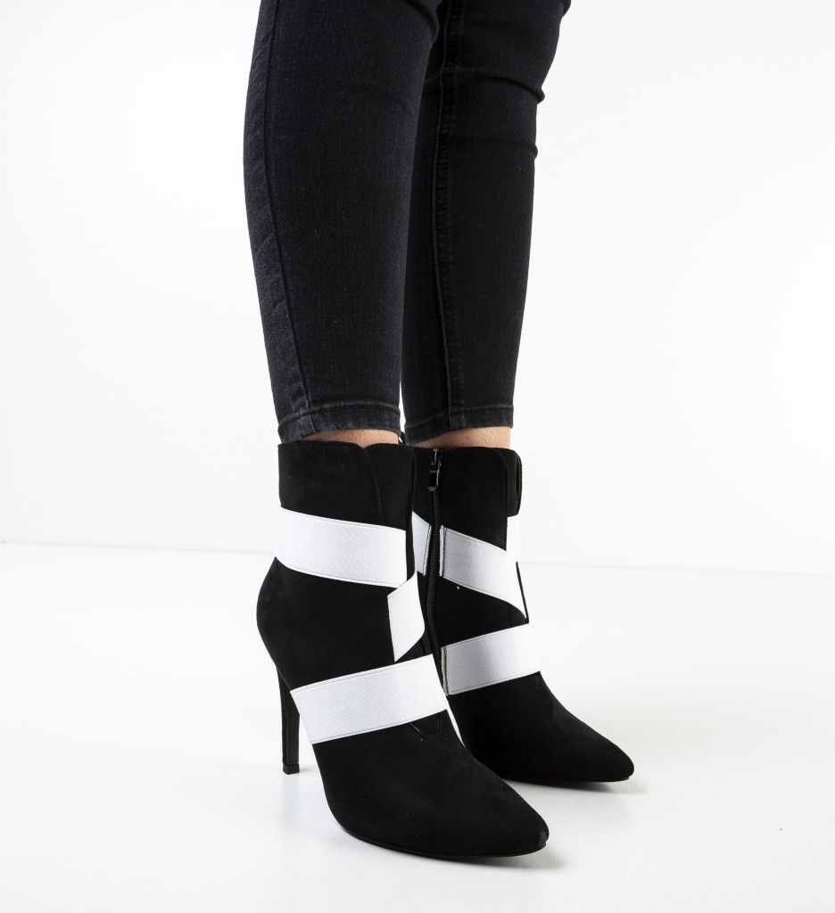 Botine Ewen Negre | Confort si Eleganta - imagine 3