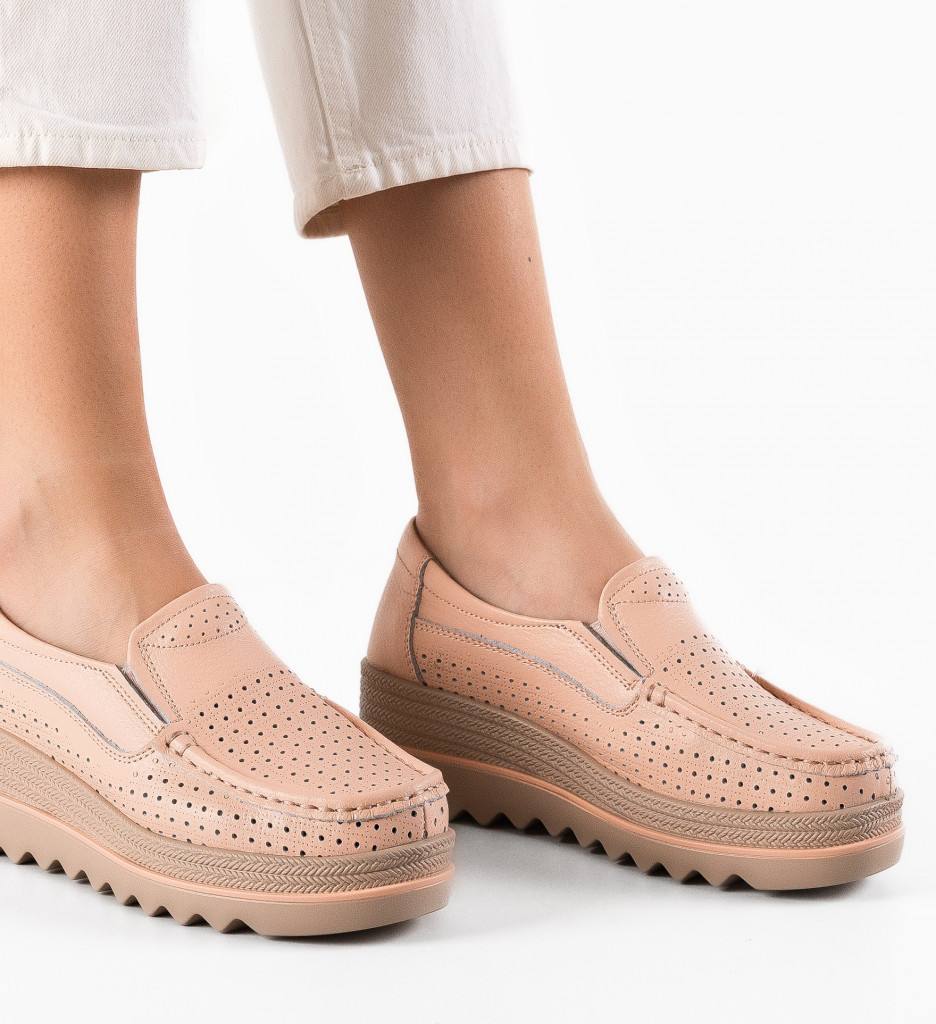Pantofi Casual Dama Roz Krat - Confort Zilnic
