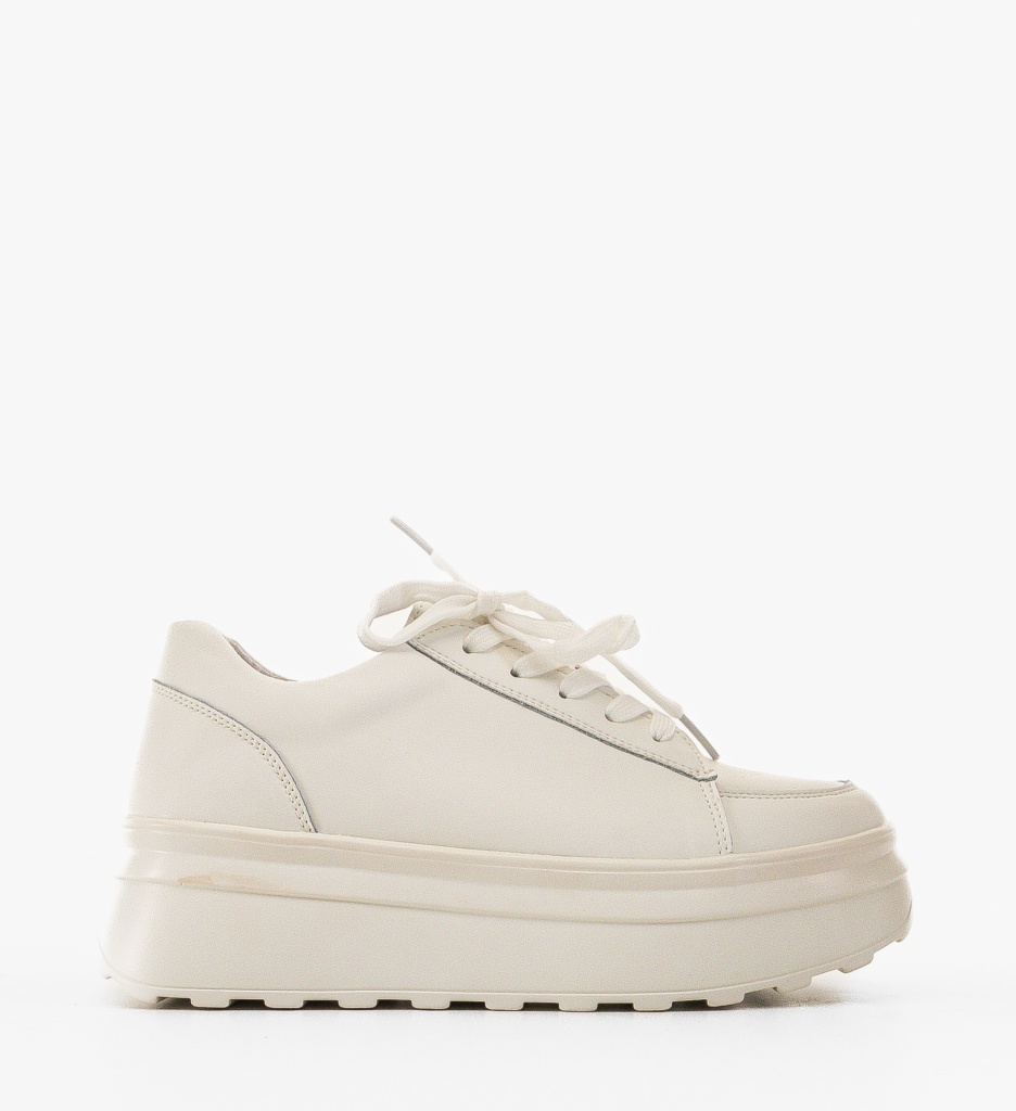 Sneakers Dama Wenom Albi | Confort & Stil - imagine 4