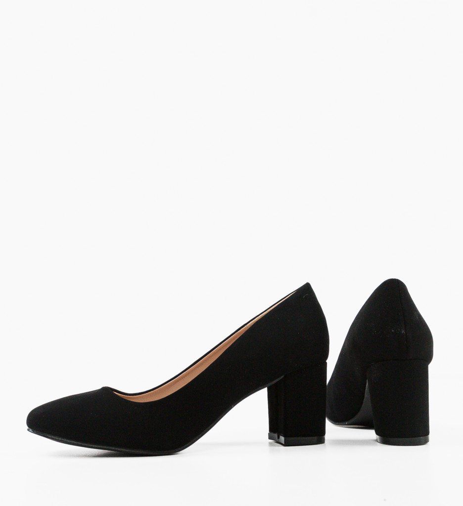 Pantofi dama Hooper Negri cu Toc Stilat - imagine 9