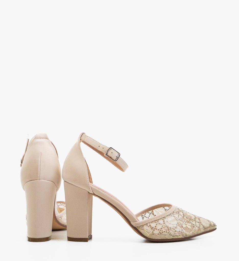Pantofi Dama Yreasa Bej Eleganți - imagine 2