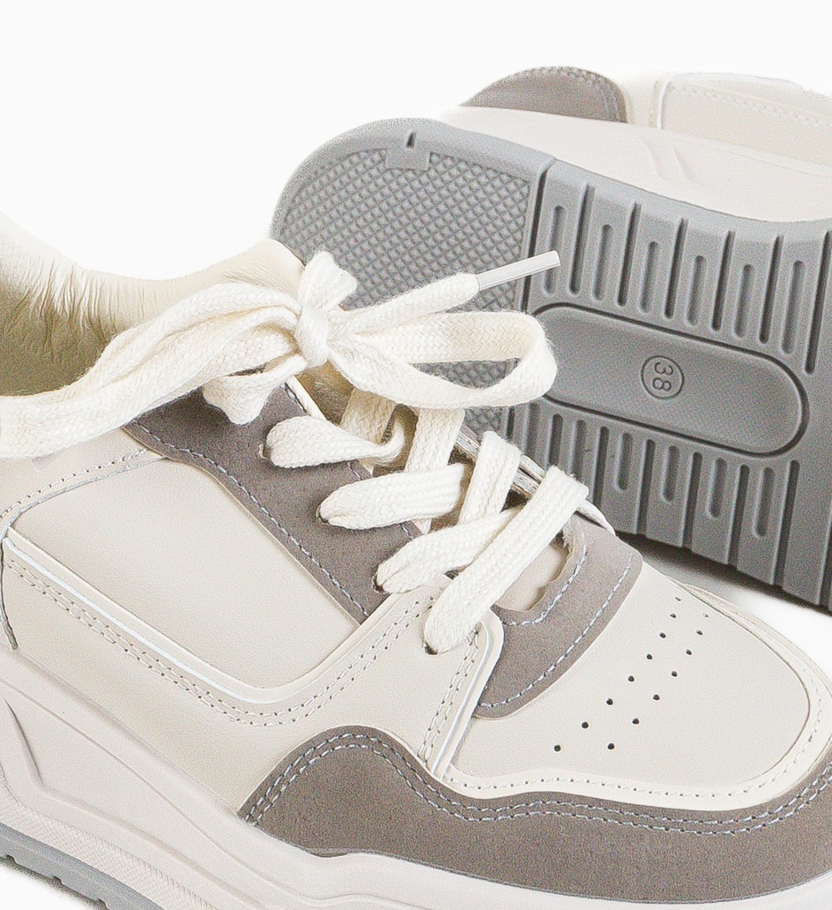 Sneakers Dama Waldo Gri | Stil Urban Confortabil - imagine 5